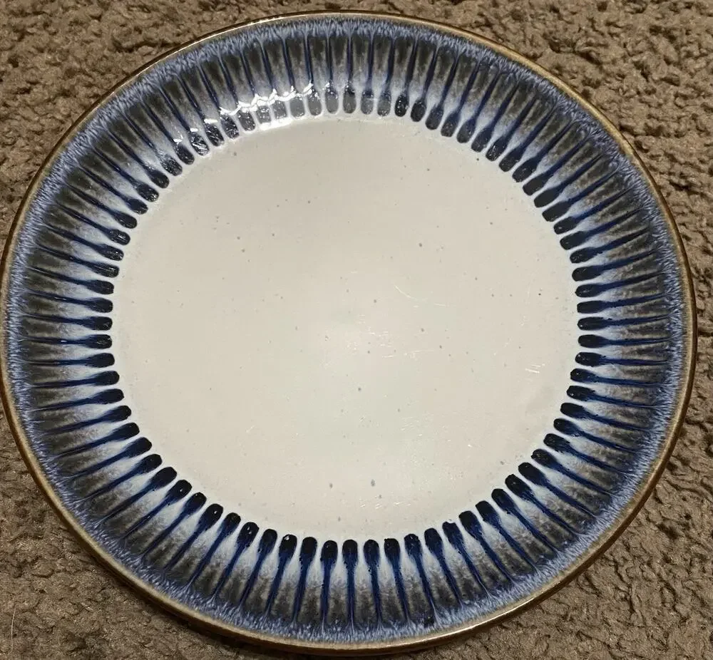 Vtg Better Home & Garden Sunday Reactive Blue dinner plate 8.5” Replacement A1